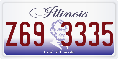 IL license plate Z693335