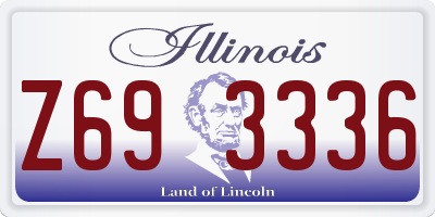 IL license plate Z693336
