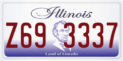 IL license plate Z693337