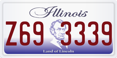 IL license plate Z693339