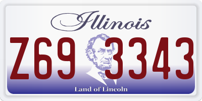 IL license plate Z693343