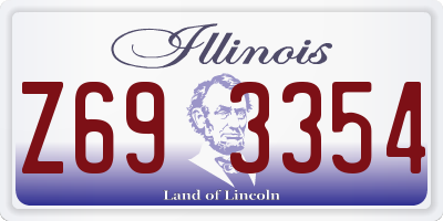 IL license plate Z693354