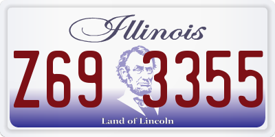 IL license plate Z693355