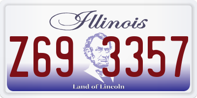 IL license plate Z693357