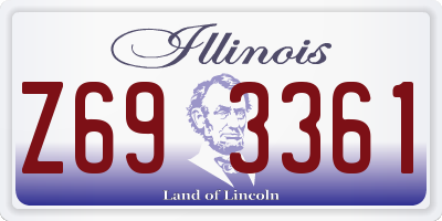 IL license plate Z693361