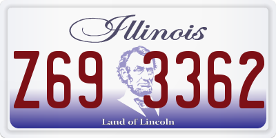 IL license plate Z693362