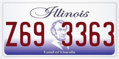 IL license plate Z693363