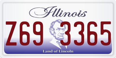 IL license plate Z693365