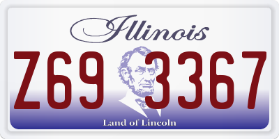 IL license plate Z693367