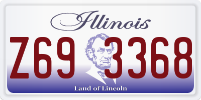 IL license plate Z693368