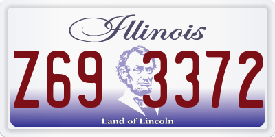 IL license plate Z693372