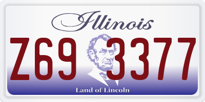 IL license plate Z693377