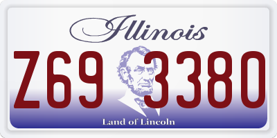 IL license plate Z693380