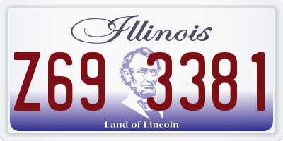 IL license plate Z693381