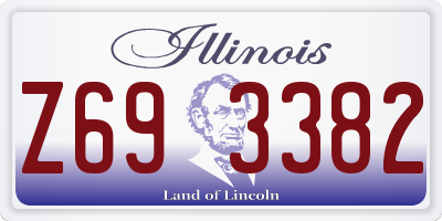 IL license plate Z693382