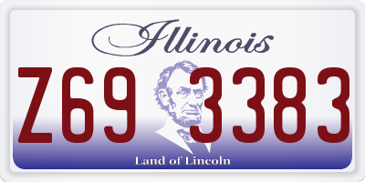 IL license plate Z693383