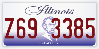 IL license plate Z693385