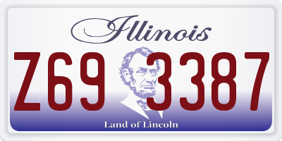 IL license plate Z693387
