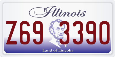 IL license plate Z693390
