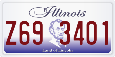 IL license plate Z693401