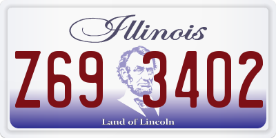 IL license plate Z693402