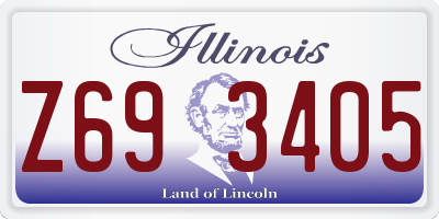 IL license plate Z693405