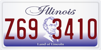 IL license plate Z693410