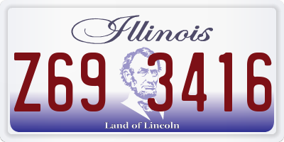 IL license plate Z693416