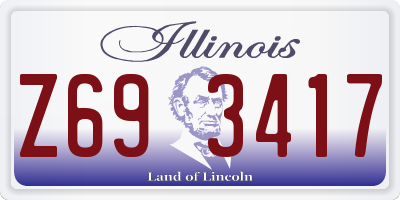 IL license plate Z693417