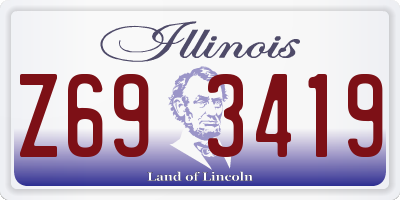 IL license plate Z693419