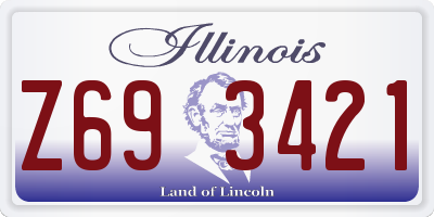 IL license plate Z693421