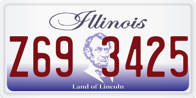 IL license plate Z693425