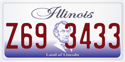 IL license plate Z693433