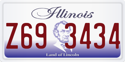 IL license plate Z693434
