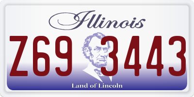 IL license plate Z693443