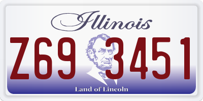 IL license plate Z693451