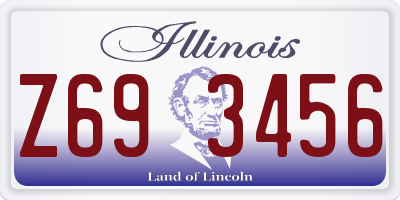 IL license plate Z693456