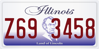 IL license plate Z693458