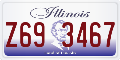 IL license plate Z693467