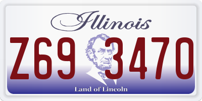 IL license plate Z693470