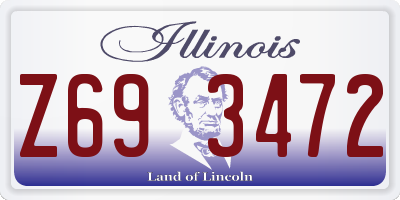 IL license plate Z693472