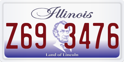 IL license plate Z693476