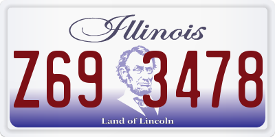 IL license plate Z693478