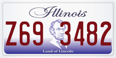 IL license plate Z693482