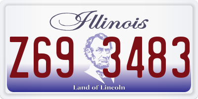 IL license plate Z693483
