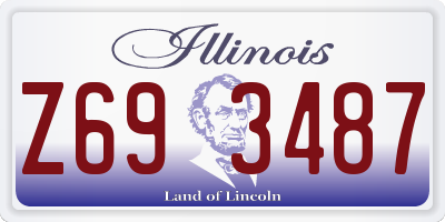 IL license plate Z693487