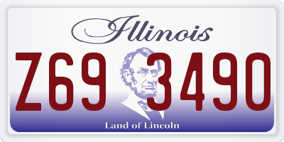 IL license plate Z693490