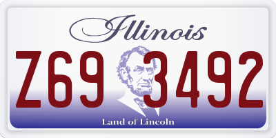 IL license plate Z693492