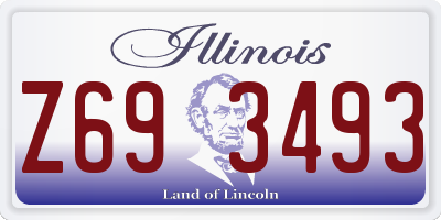 IL license plate Z693493