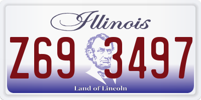 IL license plate Z693497